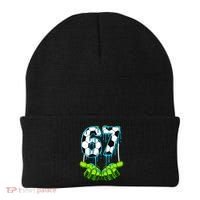 Soccer 6-7 Six Seven Gen Alpha Meme Drip Beanie thumb 0
