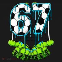 Soccer 6-7 Six Seven Gen Alpha Meme Drip Polo thumb 3