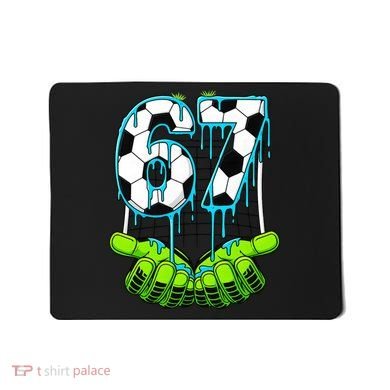 Soccer 6-7 Six Seven Gen Alpha Meme Drip Mousepad