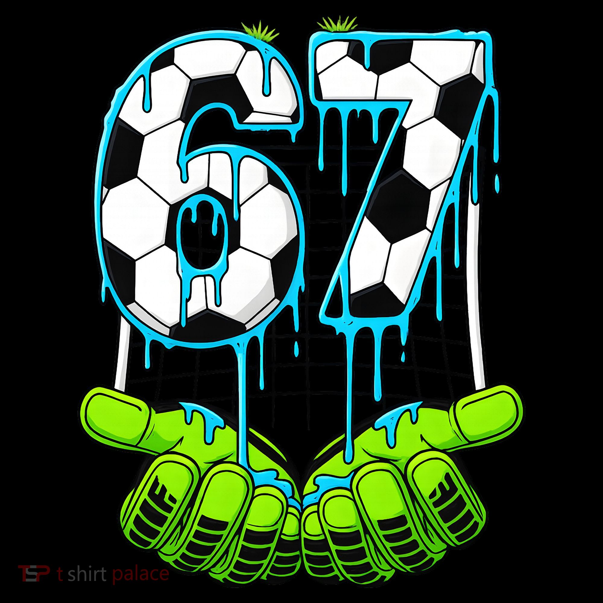 Soccer 6-7 Six Seven Gen Alpha Meme Drip Mousepad
