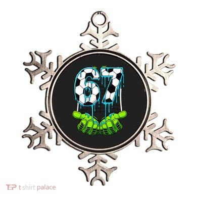 Soccer 6-7 Six Seven Gen Alpha Meme Drip Ornament