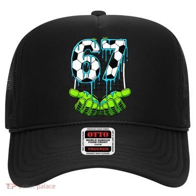 Soccer 6-7 Six Seven Gen Alpha Meme Drip Hat