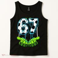 Soccer 6-7 Six Seven Gen Alpha Meme Drip Tank Top thumb 2