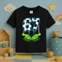 Soccer 6-7 Six Seven Gen Alpha Meme Drip Toddler T-Shirt thumb 3