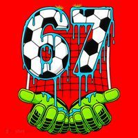 Soccer 6-7 Six Seven Gen Alpha Meme Drip Santa Hat thumb 1