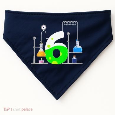 Scientist 6 Years Old 6th Birthday Experiments Science USA-Made Doggie Bandana