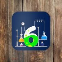 Scientist 6 Years Old 6th Birthday Experiments Science Coaster thumb 0