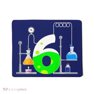 Scientist 6 Years Old 6th Birthday Experiments Science Mousepad