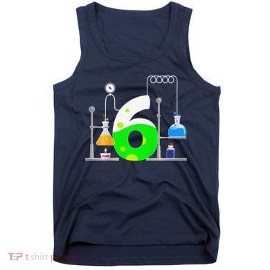 Scientist 6 Years Old 6th Birthday Experiments Science Tank Top