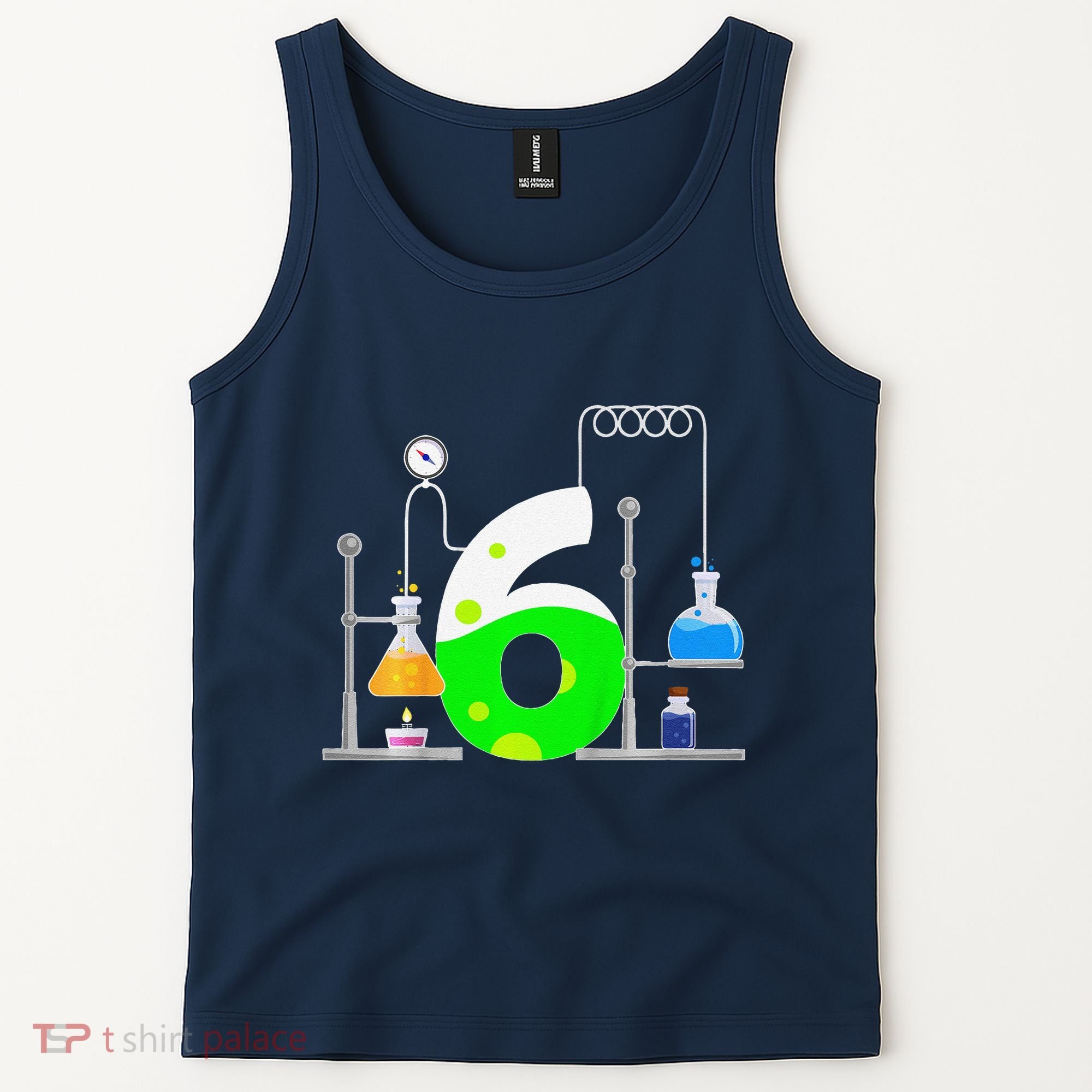 Scientist 6 Years Old 6th Birthday Experiments Science Tank Top