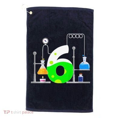 Scientist 6 Years Old 6th Birthday Experiments Science Golf Towel