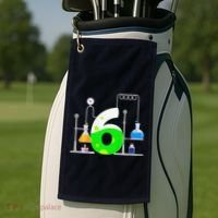 Scientist 6 Years Old 6th Birthday Experiments Science Golf Towel thumb 2