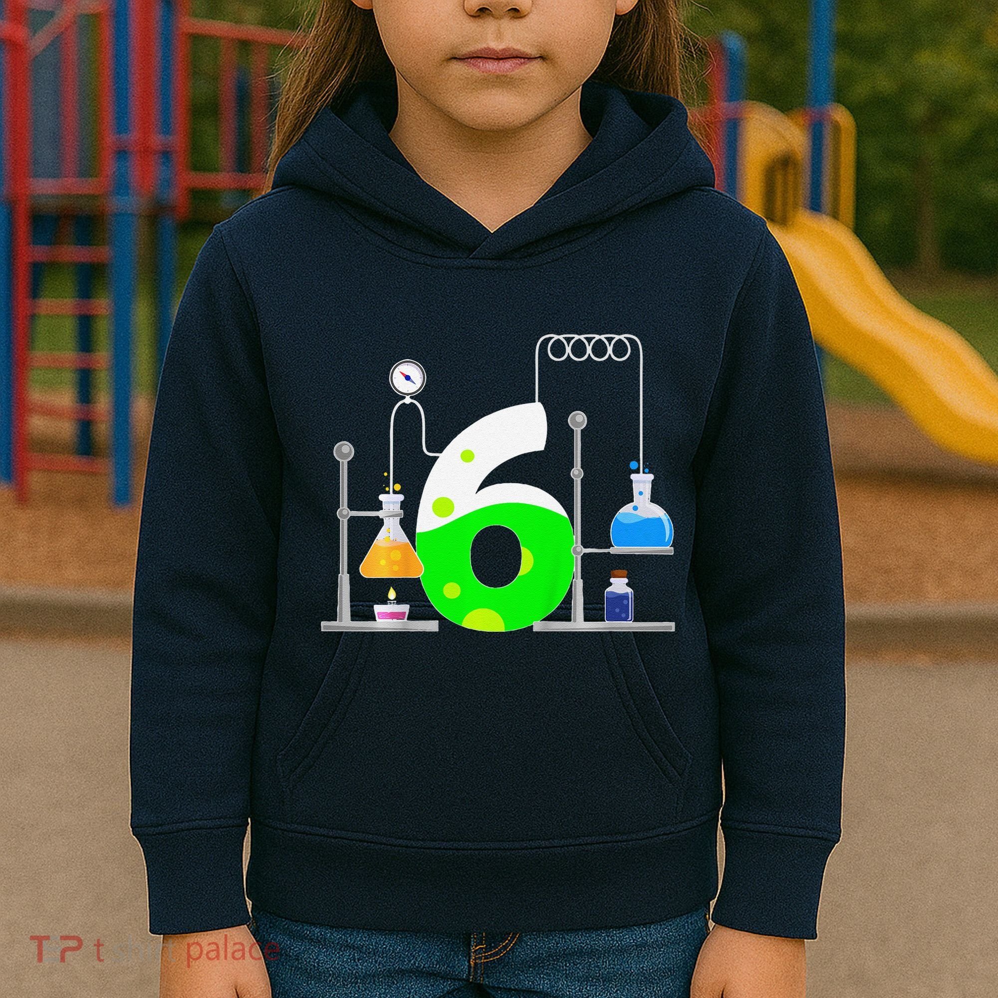 Scientist 6 Years Old 6th Birthday Experiments Science Kids Hoodie