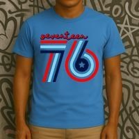 Seventeen 76 Patriotic America 4th Of July Independence Day Cool Gift T-Shirt thumb 3