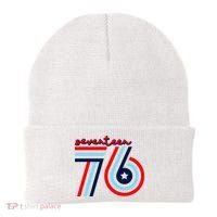 Seventeen 76 Patriotic America 4th Of July Independence Day Cool Gift Beanie thumb 0