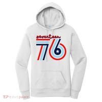 Seventeen 76 Patriotic America 4th Of July Independence Day Cool Gift Women's Hoodie thumb 0