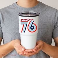 Seventeen 76 Patriotic America 4th Of July Independence Day Cool Gift Tumbler thumb 2