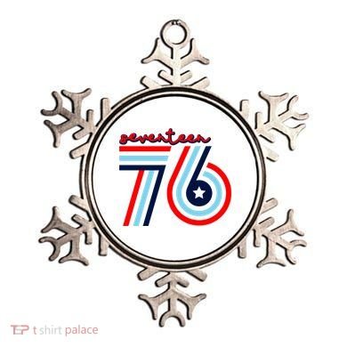 Seventeen 76 Patriotic America 4th Of July Independence Day Cool Gift Ornament