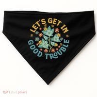 Subtle 8647 Boho Floral Resist USA-Made Doggie Bandana thumb 0