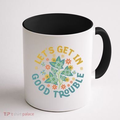 Subtle 8647 Boho Floral Resist Coffee Mug back