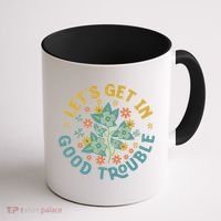 Subtle 8647 Boho Floral Resist Coffee Mug thumb 1