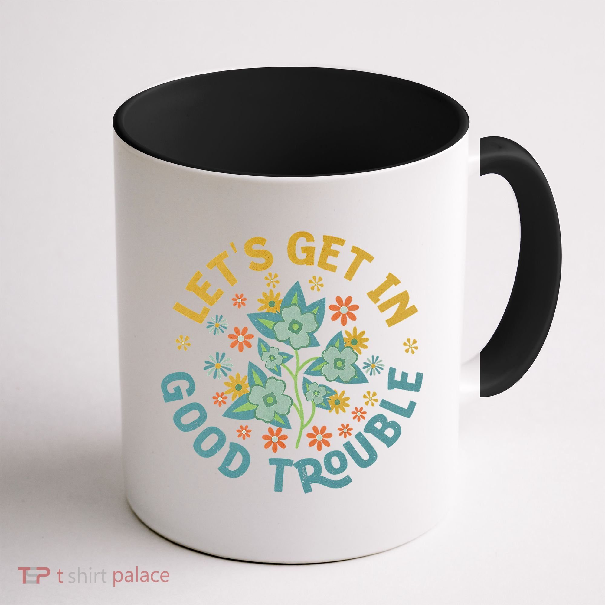 Subtle 8647 Boho Floral Resist Coffee Mug