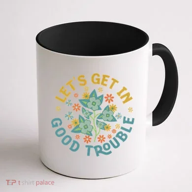 Subtle 8647 Boho Floral Resist Coffee Mug back