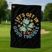 Subtle 8647 Boho Floral Resist Golf Towel thumb 1