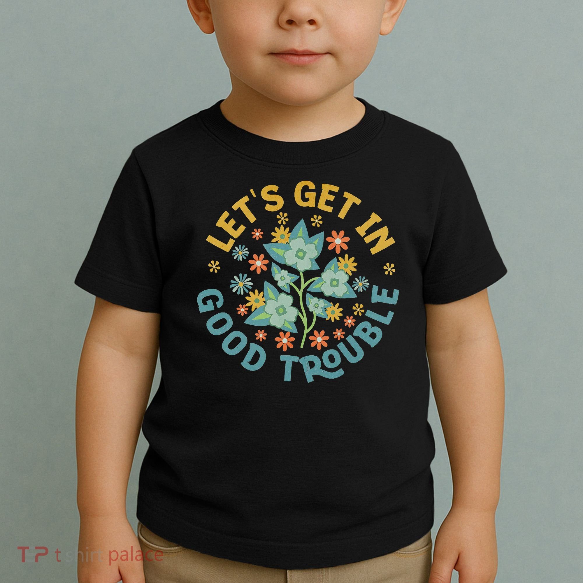 Subtle 8647 Boho Floral Resist Toddler T-Shirt