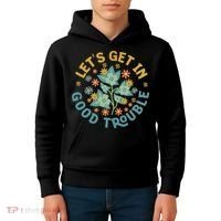 Subtle 8647 Boho Floral Resist Kids Hoodie thumb 4