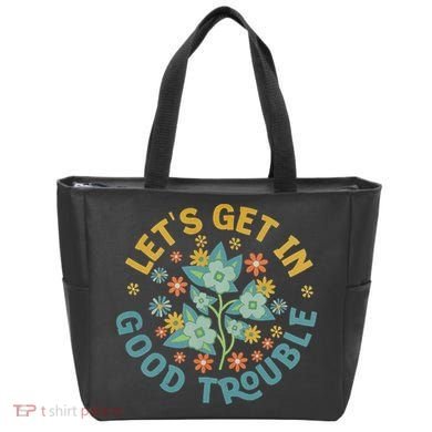 Subtle 8647 Boho Floral Resist Tote Bag