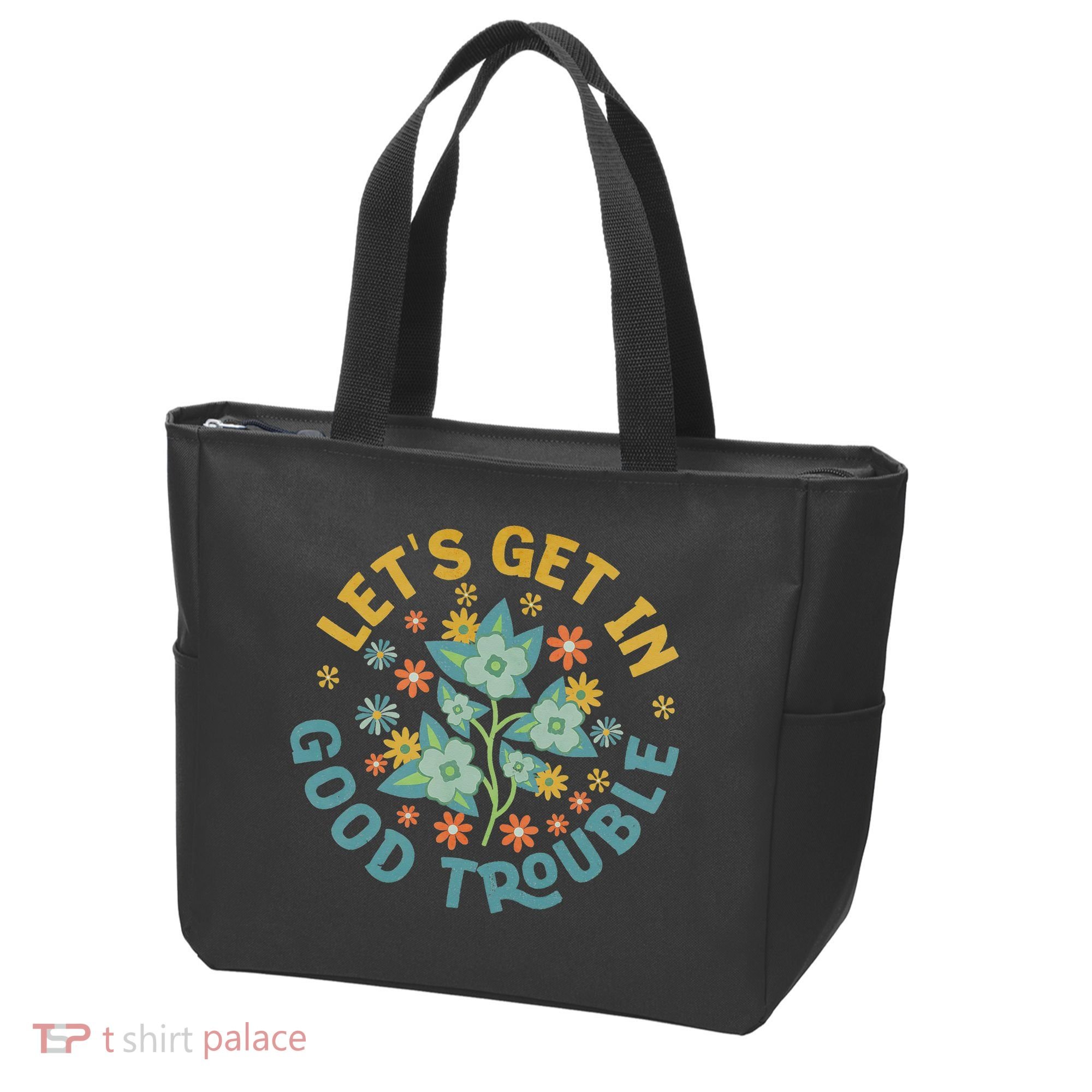 Subtle 8647 Boho Floral Resist Tote Bag