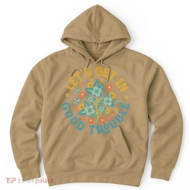 Subtle 8647 Boho Floral Resist Hoodie
