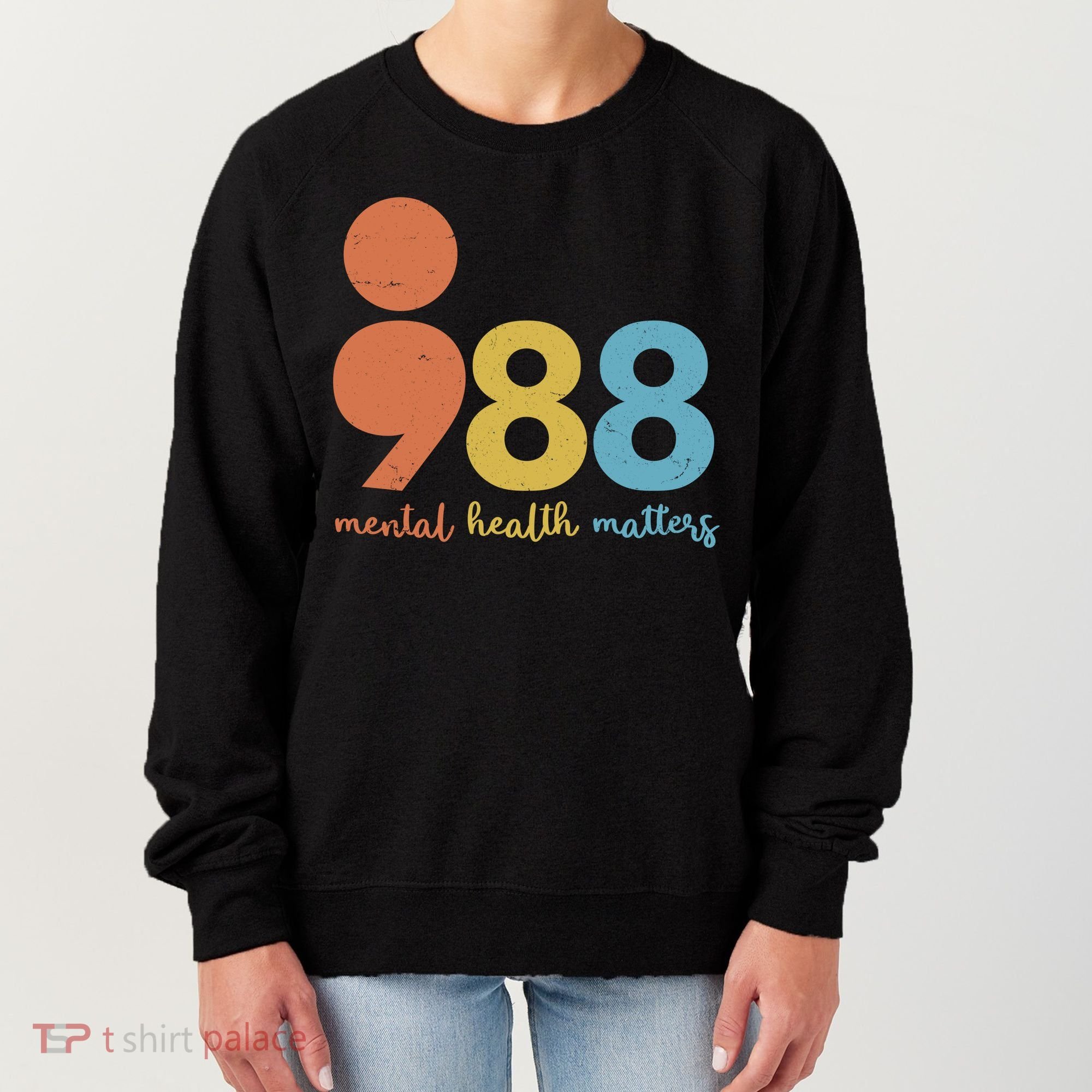 Semicolon 988 Mental Health Matters Women's Sweatshirt