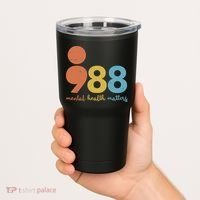 Semicolon 988 Mental Health Matters Tumbler thumb 2