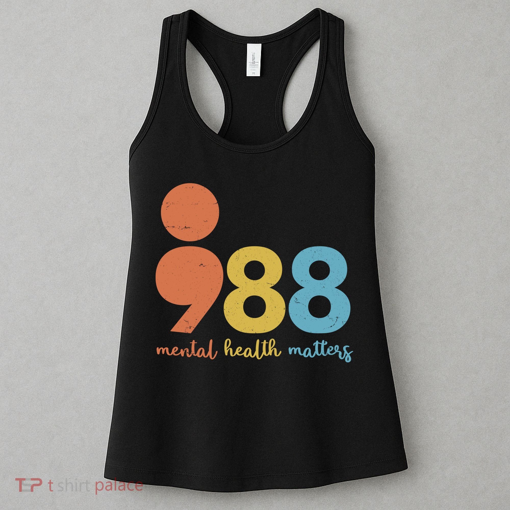Semicolon 988 Mental Health Matters Women's Tank Top