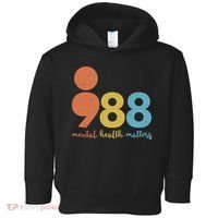 Semicolon 988 Mental Health Matters Toddler Hoodie thumb 0