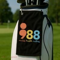 Semicolon 988 Mental Health Matters Golf Towel thumb 2