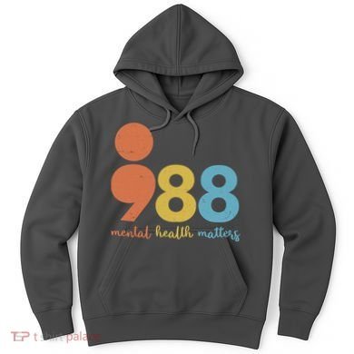 Semicolon 988 Mental Health Matters Hoodie