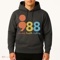 Semicolon 988 Mental Health Matters Hoodie thumb 2
