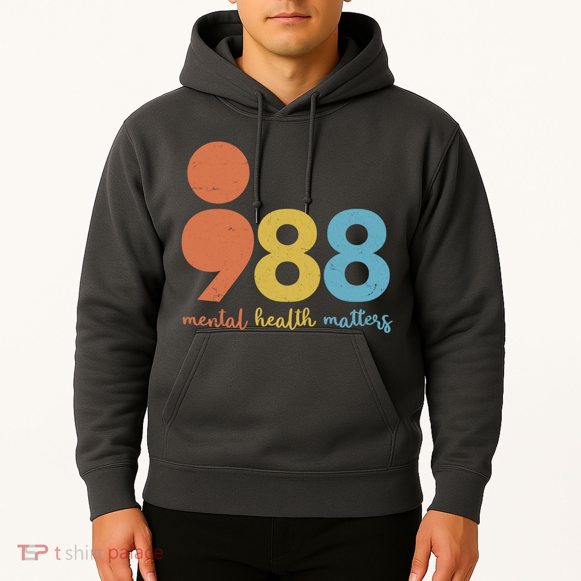Semicolon 988 Mental Health Matters Hoodie