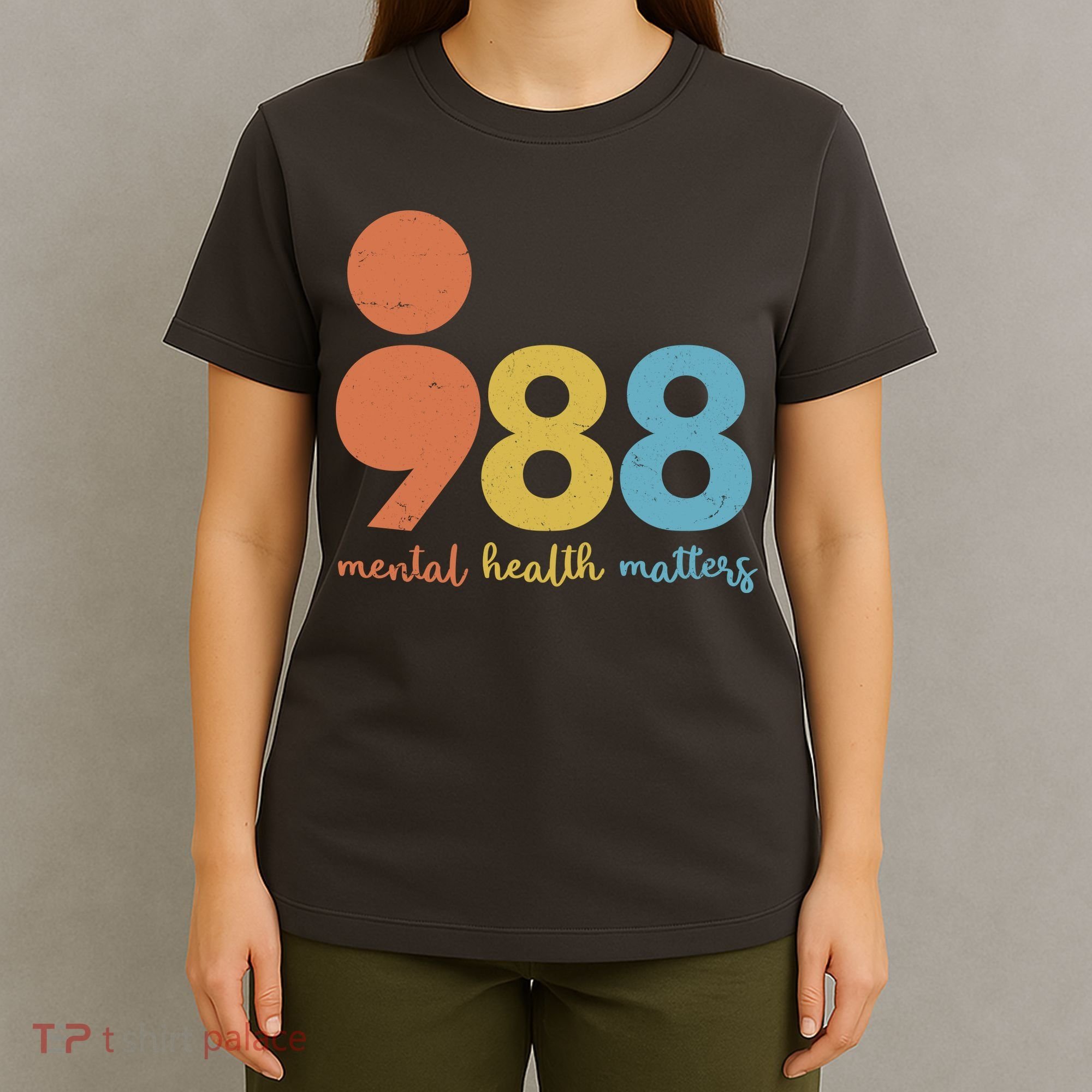 Semicolon 988 Mental Health Matters T-Shirt