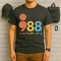 Semicolon 988 Mental Health Matters T-Shirt thumb 6