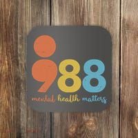 Semicolon 988 Mental Health Matters Coaster thumb 0