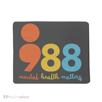 Semicolon 988 Mental Health Matters Mousepad