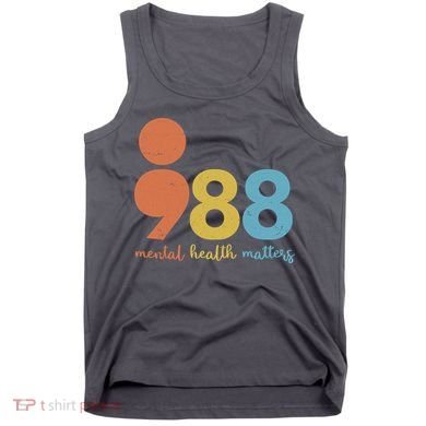 Semicolon 988 Mental Health Matters Tank Top