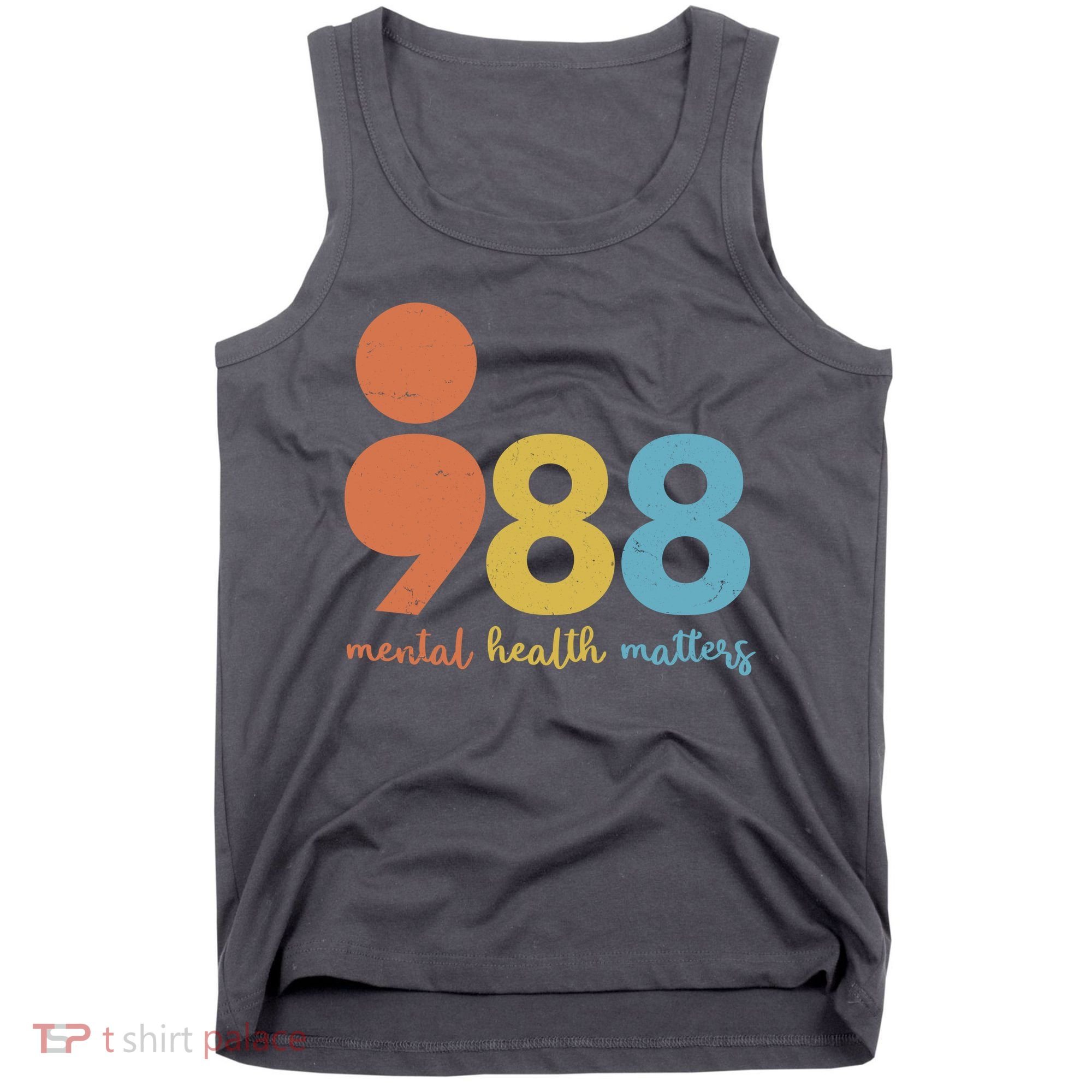 Semicolon 988 Mental Health Matters Tank Top