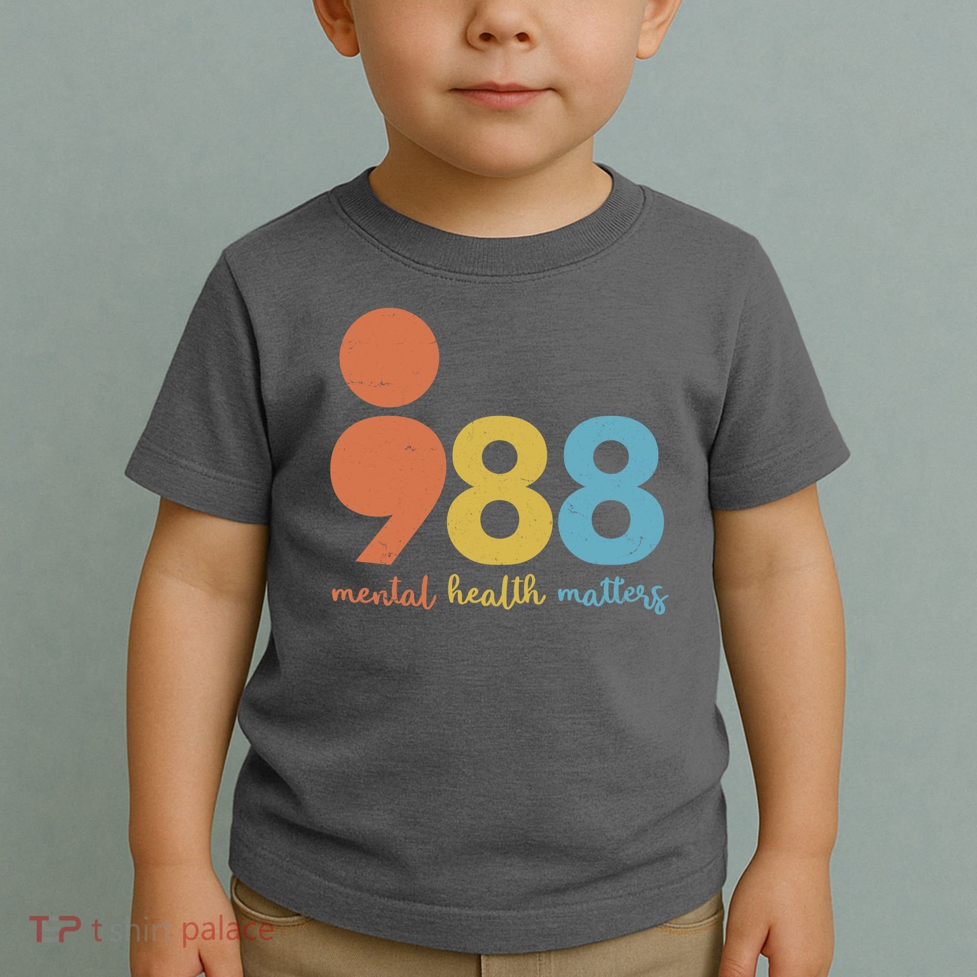 Semicolon 988 Mental Health Matters Toddler T-Shirt