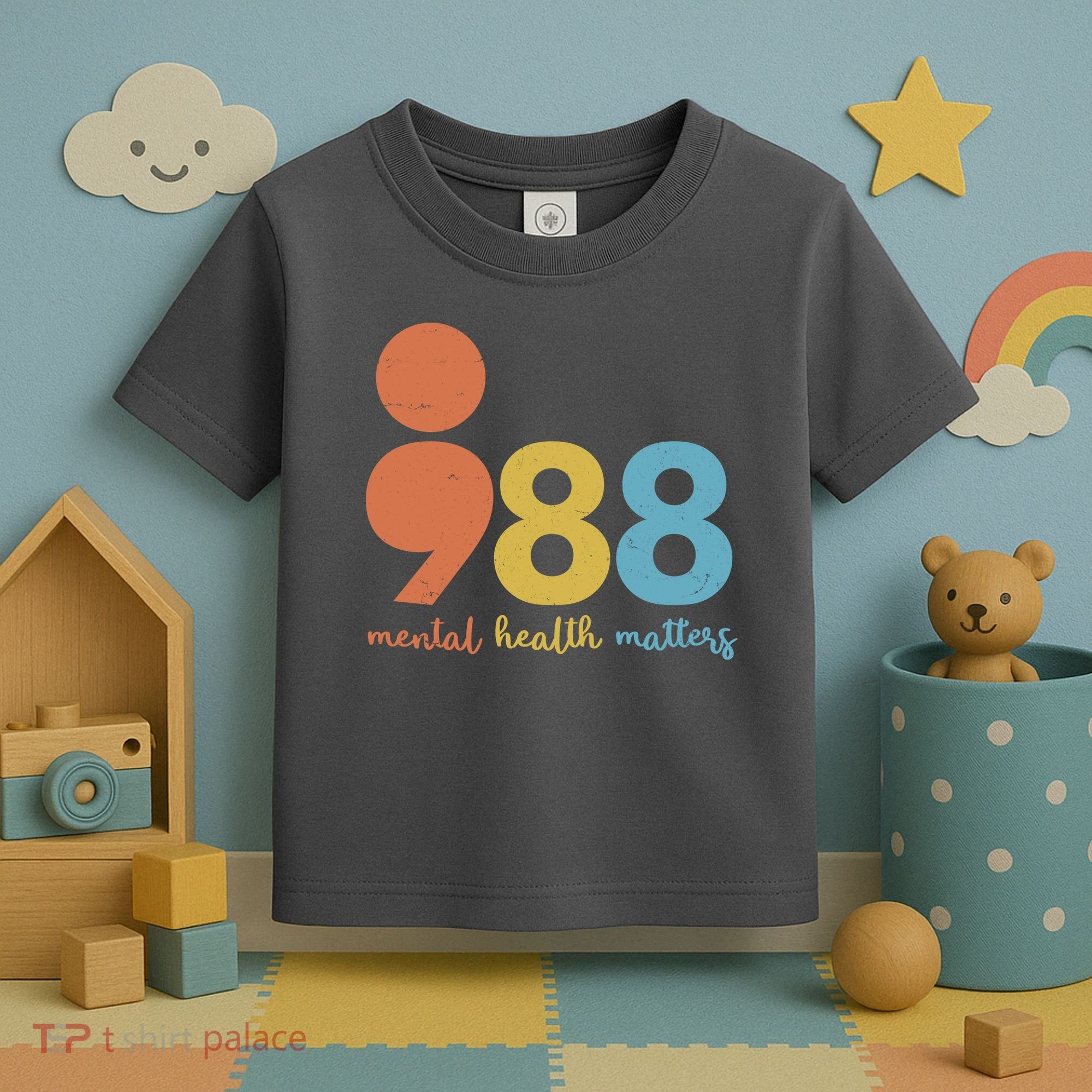 Semicolon 988 Mental Health Matters Toddler T-Shirt