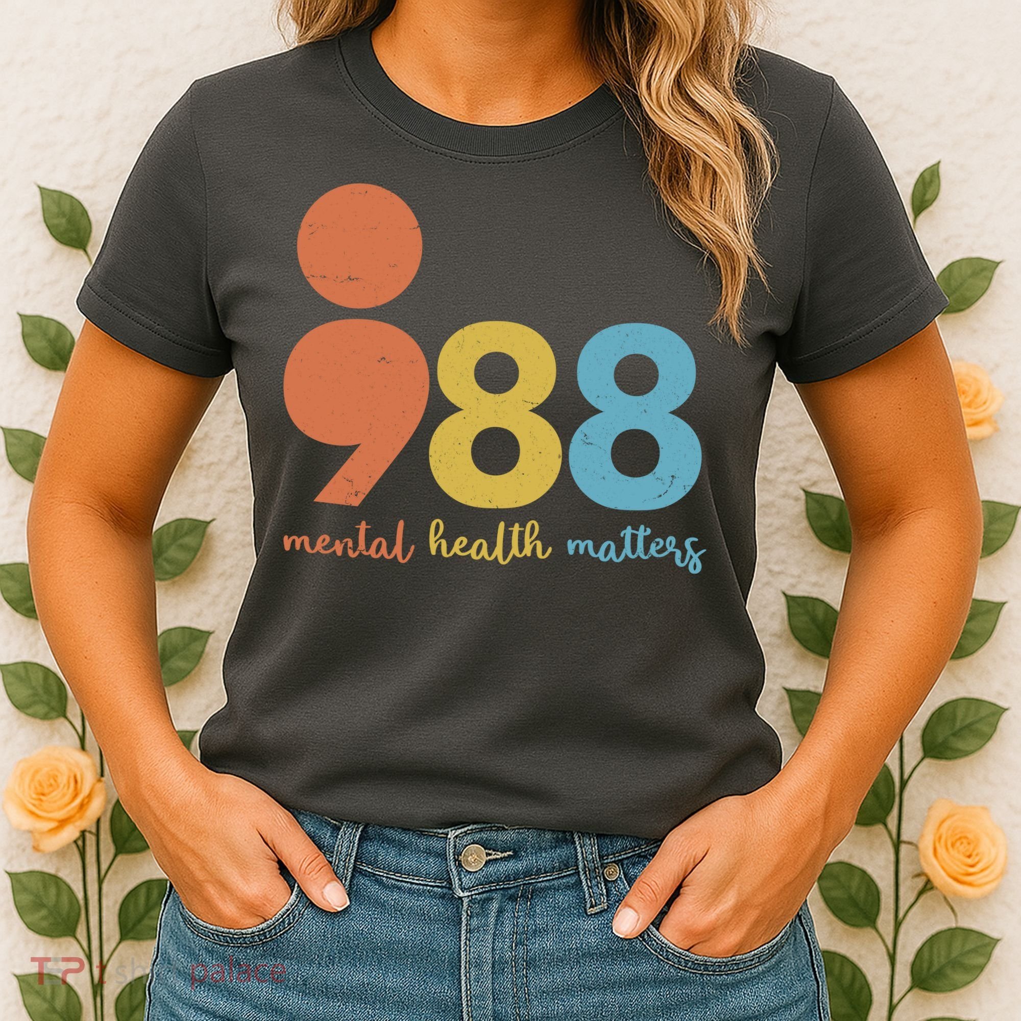 Semicolon 988 Mental Health Matters Women's T-Shirt